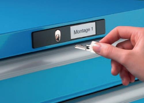 Werkbank B1500xT750xH840mm Buche Multiplex lichtgrau 5 Schubl.Keylock LISTA || VE = 1 ST