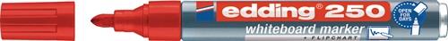 Whiteboardmarker 250 rot Strich-B.1,5-3mm Rundspitze EDDING || VE = 10 ST