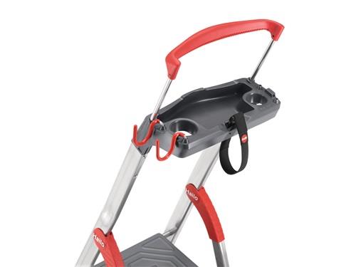 Stufenstehleiter 6 Stufen Alu.Gesamt-H.2100mm HAILO || VE = 1 ST