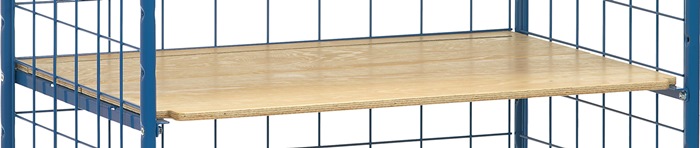 Einlegeboden B.700mm Holzwerkstoffplatte Auflagewinkel f.Transportwagen FETRA