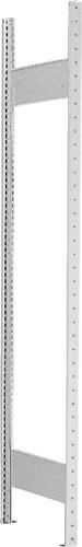 Steckregal H3000xB1000xT600mm Anbauregal 7 Stahlböden Trgf.150kg lichtgrau META || VE = 1 ST