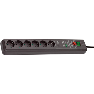 brennenstuhl Steckdosenleiste Secure-Tec 1159540376 6fach an