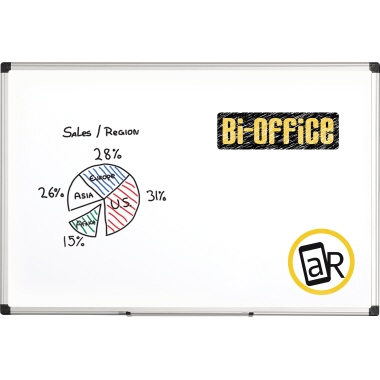 Bi-office Whiteboard Maya MA0307170 magnetisch Alurahmen 90x60cm