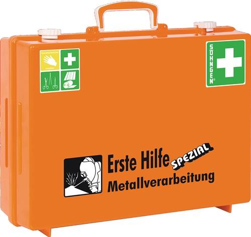 Erste Hilfe Koffer Beruf SPEZIAL Metallverarbeitung B400xH300xT150ca.mm orange || VE = 1 ST