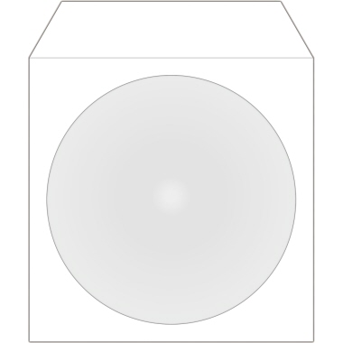 Media Range CD/DVD Hülle BOX162 mF sk Papier weiß 100 St./Pack.
