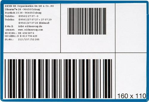 Etikettentasche B160xH110mm magn.10St./Pack EICHNER || VE = 10 ST