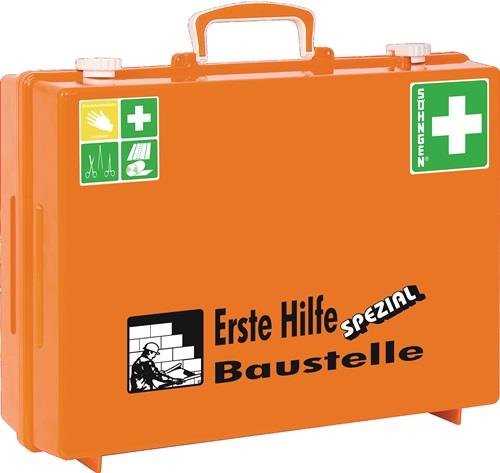 Erste Hilfe Koffer Beruf SPEZIAL Baustelle B400xH300xT150ca.mm orange SÖHNGEN || VE = 1 ST