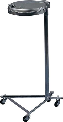 Abfallsammler H1000xB500xT530mm 120l Deckel silber (KS) m.4 Rl.VAR || VE = 1 ST