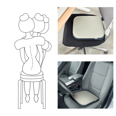 Leitz Sitzkissen Active Balance 65400085 Stoffbezug h.gr