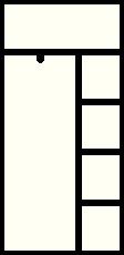 Einschwenktürenschrank H1950xB950xT420mm 2Türen/Gerderobe/Hutabl./3Fbd.kurz grau || VE = 1 ST