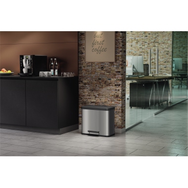 Hailo Tretabfalleimer Öko Trio Plus L 0633-200 3x9l edelstahl