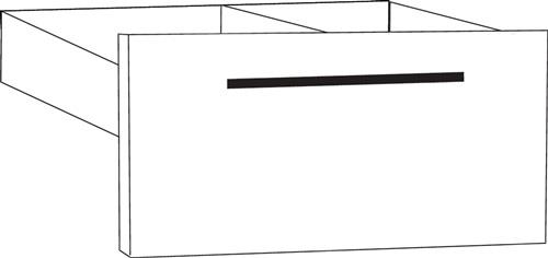 Schubladeneinsatz M-ove B.760mm 1 OH anthrazit 2 St./Karton || VE = 1 ST