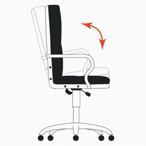 Chefsessel Leder/Kunstleder schwarz m.Knie-Wipptechnik 440-520mm || VE = 1 ST
