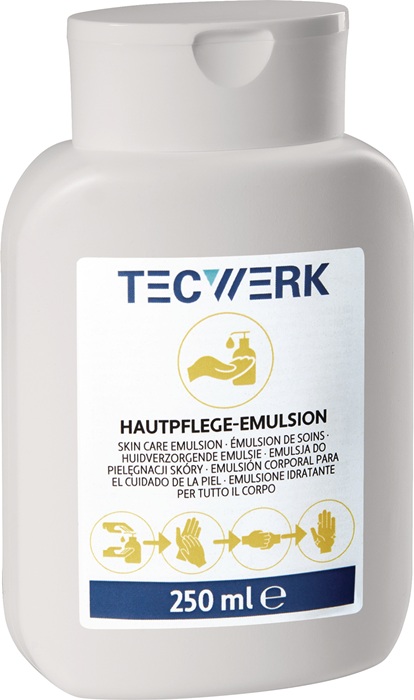 Hautpflege-Emulsion 250ml silikonfrei,leicht parfümiert 24 TECWERK