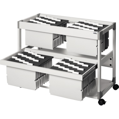 DURABLE Hängemappenwagen TROLLEY 200 MULTI DUO 379210 lichtgrau