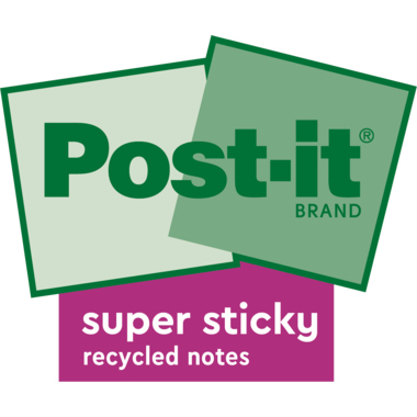 Post-it Haftnotiz Super Sticky Recycling 654 RSS12CY ge 12 St.