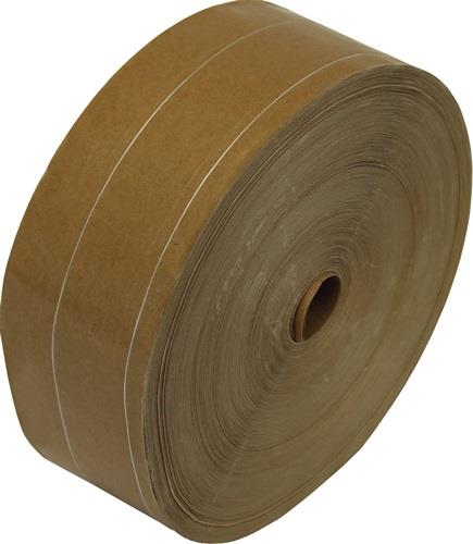 Nassklebeband braun L.200m B.60mm 2 Längsfäden || VE = 8 ST