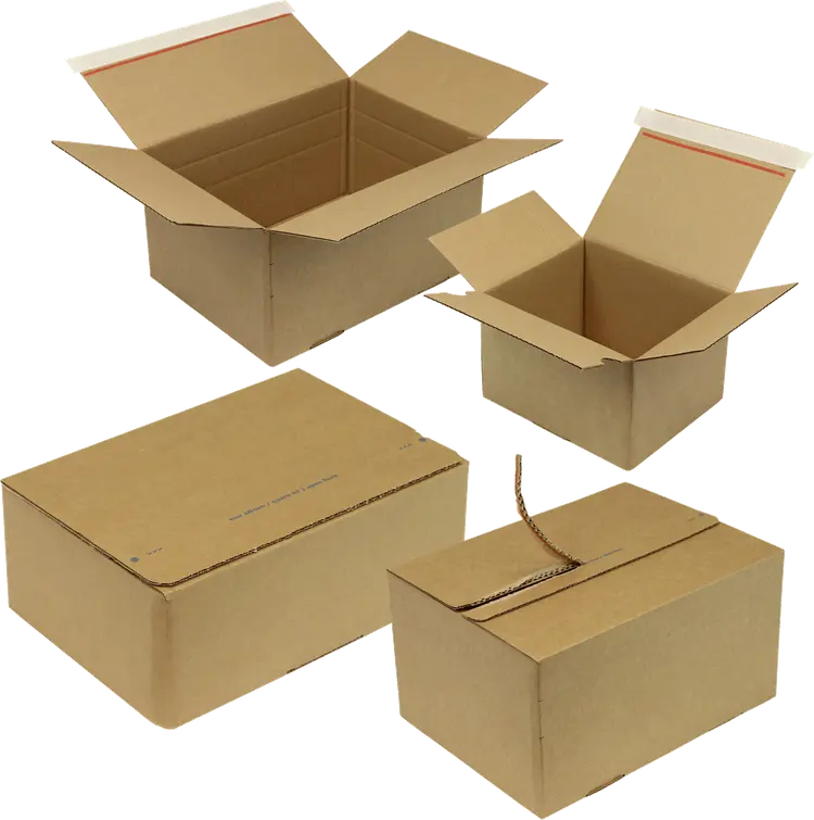 (DHL-Kleinpaketversand) Automatikkarton mit SK-Verschluss, braun, Qual. 1.20E | 346 x 246 x 68 mm (L x B x H) Innenmaß | VE = 25 Stück