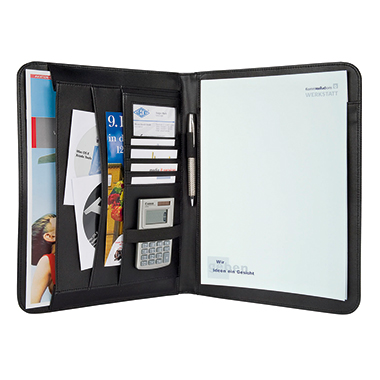 WEDO Schreibmappe Elegance 585401 DIN A4 Kunstleder schwarz