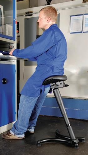Stehhilfe PU-Schaum Sitz-H.630-840mm STA schwarz MEY || VE = 1 ST