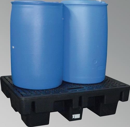 Auffangwanne 220l L1310xB910xH380mm PE m.PE-Stellebene || VE = 1 ST