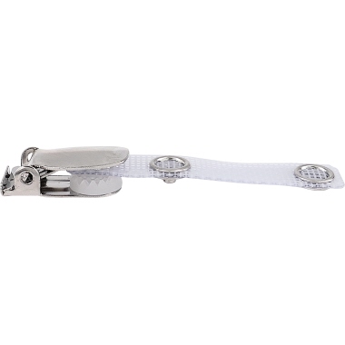 Ersatzclip Namensschild 5523 Metall/Gewebe 25 St./Pack