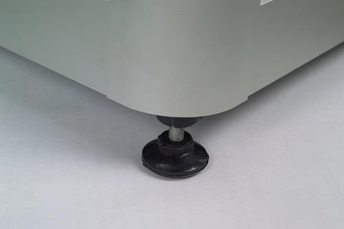 Vitrine H2000xB1000xT500mm Schiebetür Beleuchtung NV Alu-silberfarbig WSM || VE = 1 ST