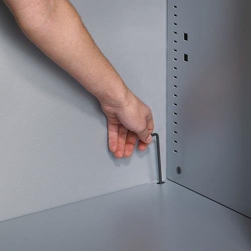 Rollladenschrank H1980xB800xT420mm verkehrsweiß,RAL 9016 4Fachböden || VE = 1 ST