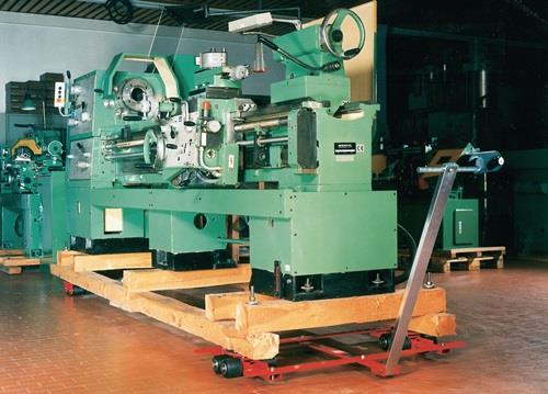 Transportfahrwerk tandem,lenkbar,m.3-fach-Verstellung Trgf.12t 16 Lastrollen GKS || VE = 1 ST
