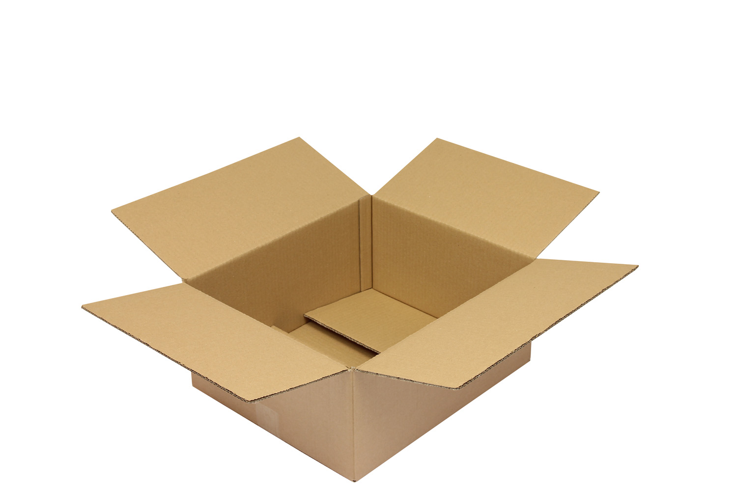 Wellpapp-Faltkarton 2-wellig, braun, Qual. 2.33 | 420 x 350 x 180 mm (L x B x H) Innenmaß | VE = 20 Stk.