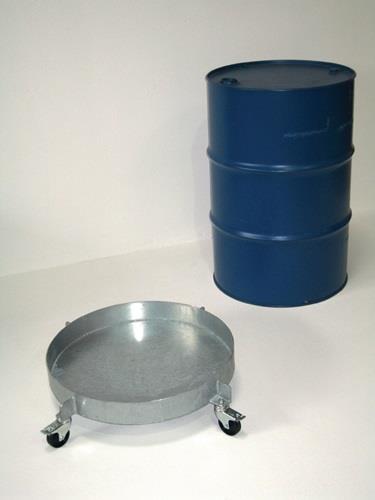 Fassroller STA geschl.ID 610mm silber verz.200l Stahlblechfass MEILLER || VE = 1 ST