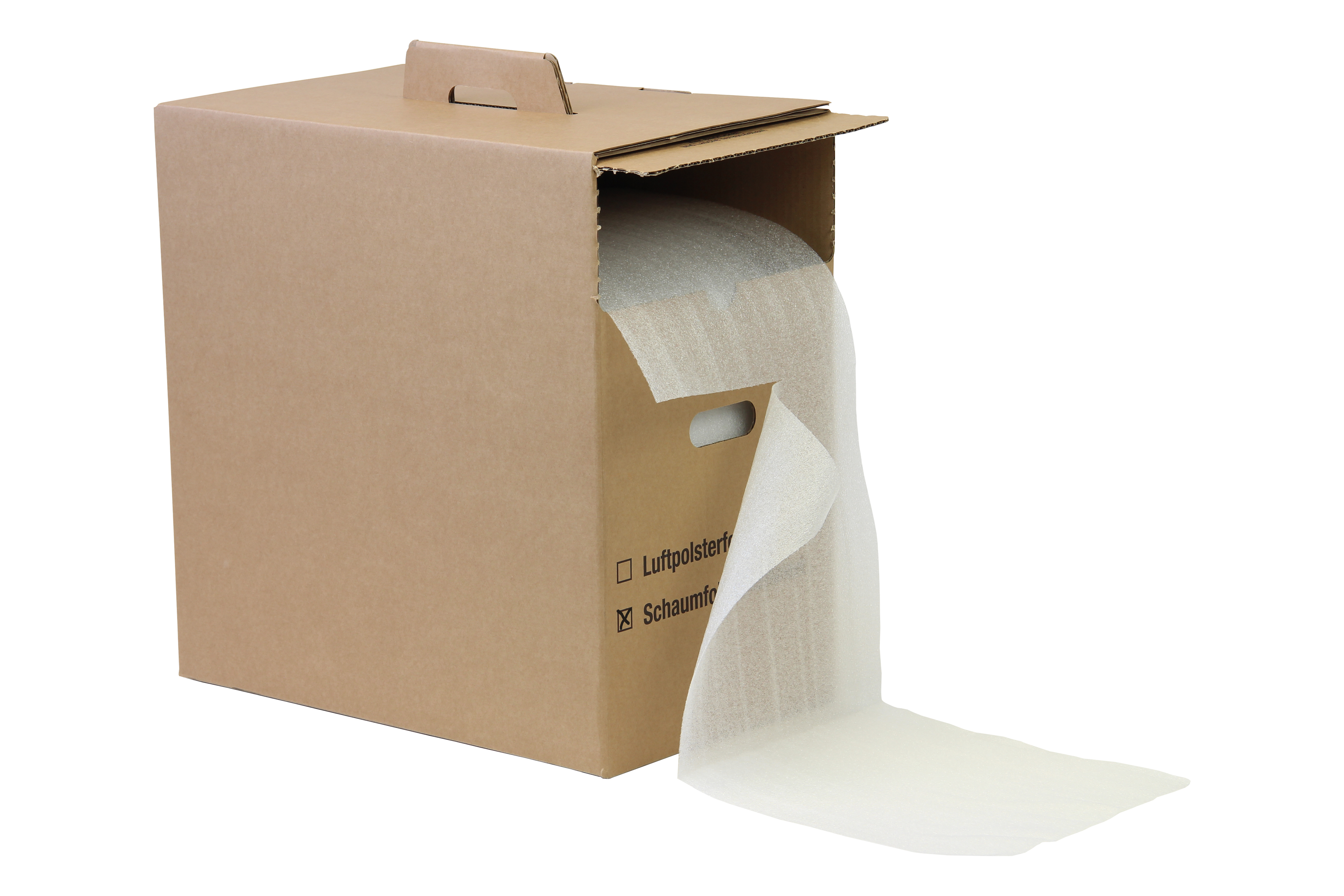 Schaumfolie im Spendekarton, 1,5 mm stark | 285 mm x 100 lfm. |