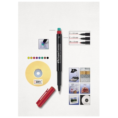 Faber-Castell CD DVD-Marker MULTIMARK 152399 0,4mm schwarz