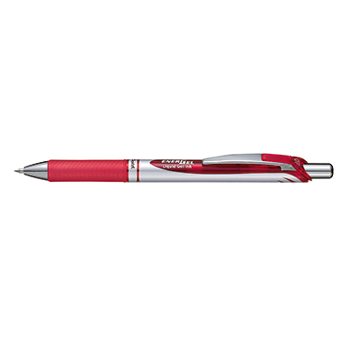 Pentel Gelroller EnerGel BL77-BO 0,35mm Druckmechanik rot