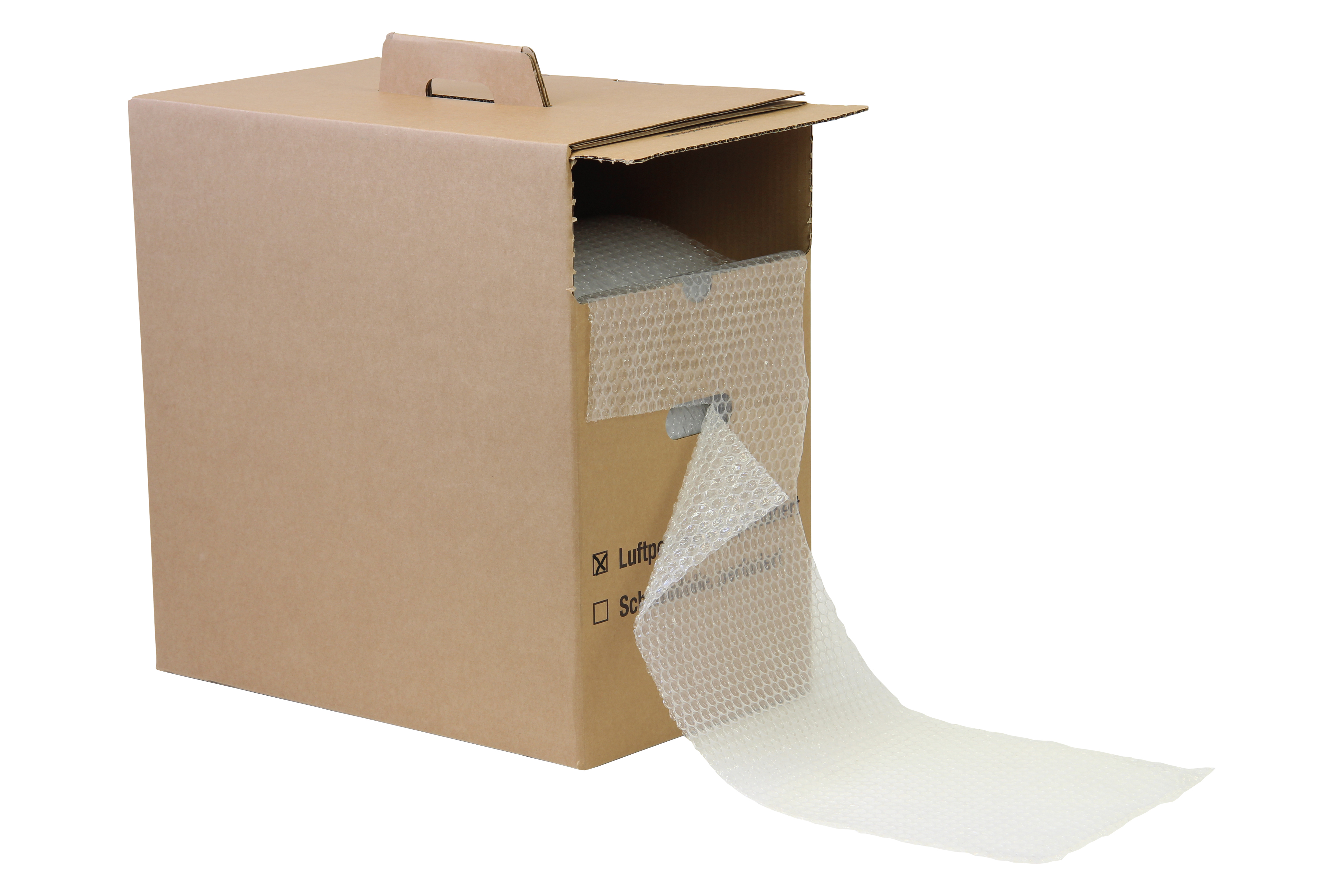 Luftpolsterfolie im Spendekarton, 2-lagig, 80 µ | 285 mm x 50 lfm. |