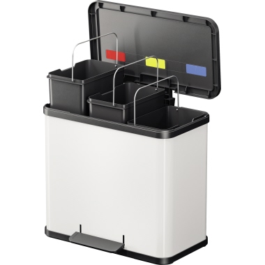 Hailo Tretabfalleimer Öko Trio Plus L 0633-230 3x9l ws