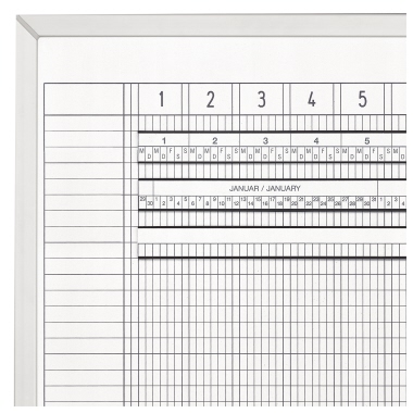 Magnetoplan Personalplaner 3707155 7-Tage-Woche 60 Mitarbeiter