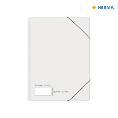 HERMA Typenschildetikett 4222 63,5x29,6 mm silber 675 St./Pack.