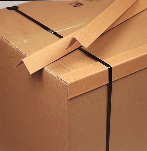 Kantenschutzleiste Vollpappe braun L750xB35xH35mm S.2mm Winkel vorgefertigt || VE = 50 ST