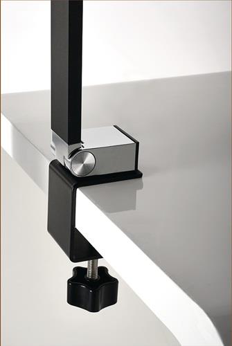 Schreibtischleuchte Alu/KU schwarz H.720mm m.Tischklemme m.LED || VE = 1 ST
