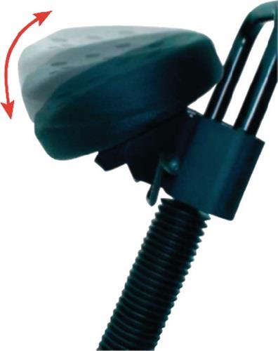 Stehhilfe Integralschaum Sitz-H.645-825mm STA schwarz Lotz || VE = 1 ST