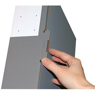 ColomPac Versandkarton CP058.85 32,2x28,8x5cm Karton grau