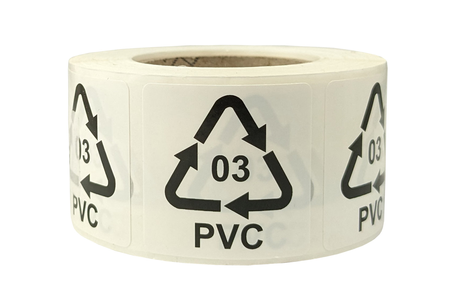 Umwelt-Etiketten für Italien, selbstklebend | 35 x 35 mm, Aufdruck: 03 PVC | VE = 2 Stk.