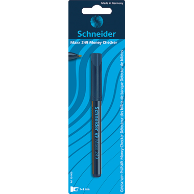 Schneider Geldscheinprüfstift Maxx 249 Money Checker 1-3mm schwarz