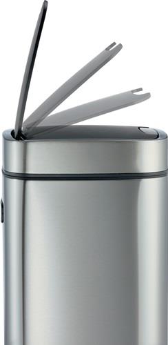 Abfallsammler NO TOUCH 21L 21l H570mm VA/Ku.metallic silber DURABLE || VE = 1 ST