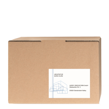 Avery Zweckform Versandetiketten 8017-300 99,1x139mm ws 1200 St/Pack