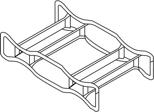 Fasspalette verz.stapelbar f.2 x 200-l-Fass || VE = 1 ST