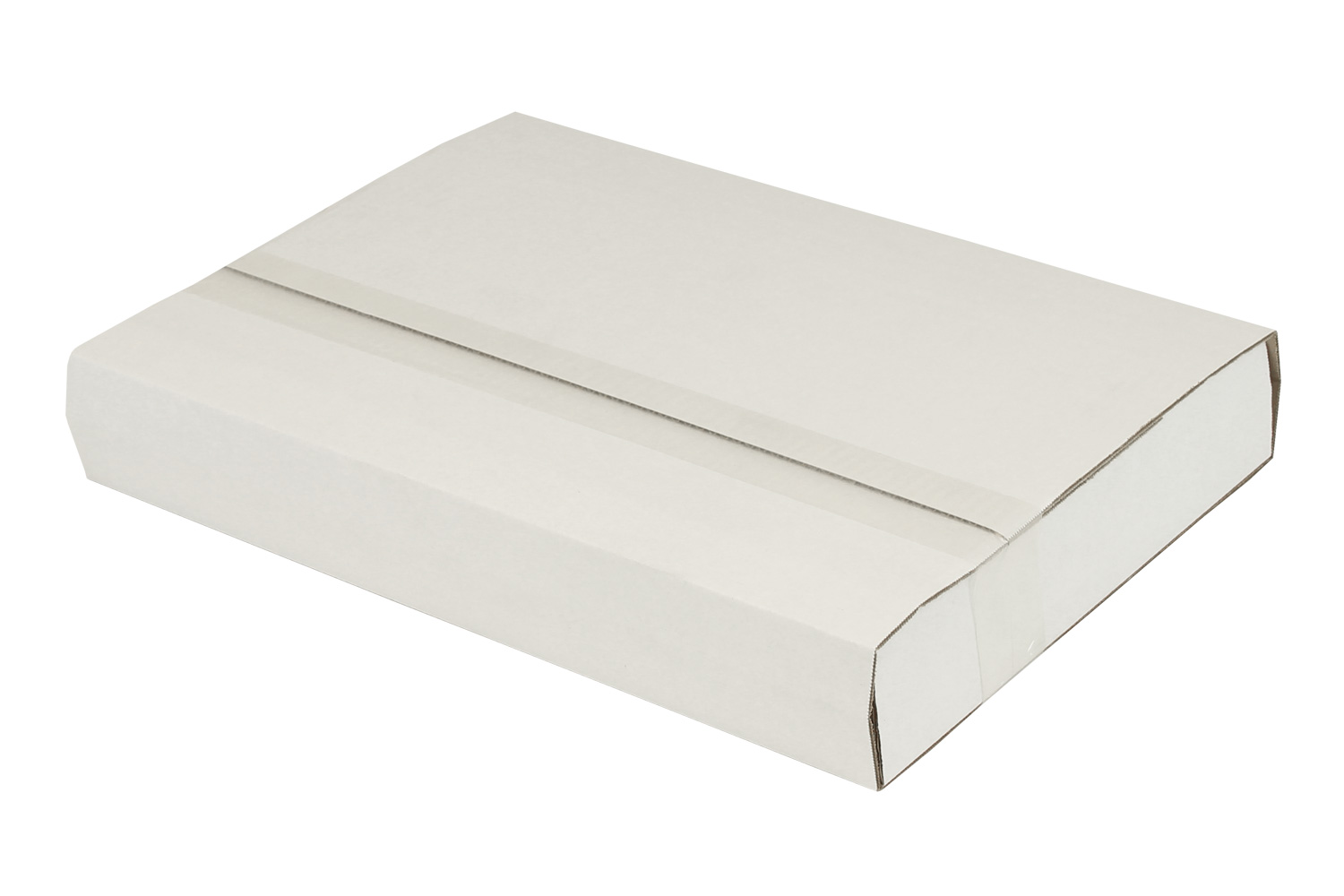 Wellpapp-Kreuzverpackung, weiß, höhenvariabel, DIN A1 | 850 x 604 x 30–120 mm (L x B x H) Innenmaß | VE = 25 Stk.