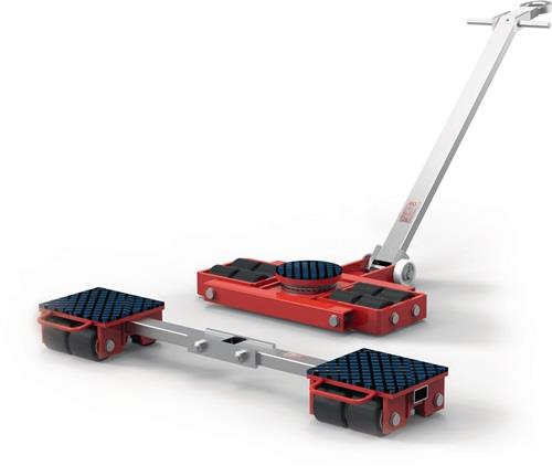 Transportfahrwerk-Set verstellb.u.lenkbar Trgf.12 t 8 Lastrollen || VE = 1 ST