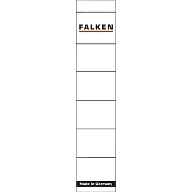 Falken Ordneretikett 80037765 schmal/kurz sk weiß 10 St./Pack.